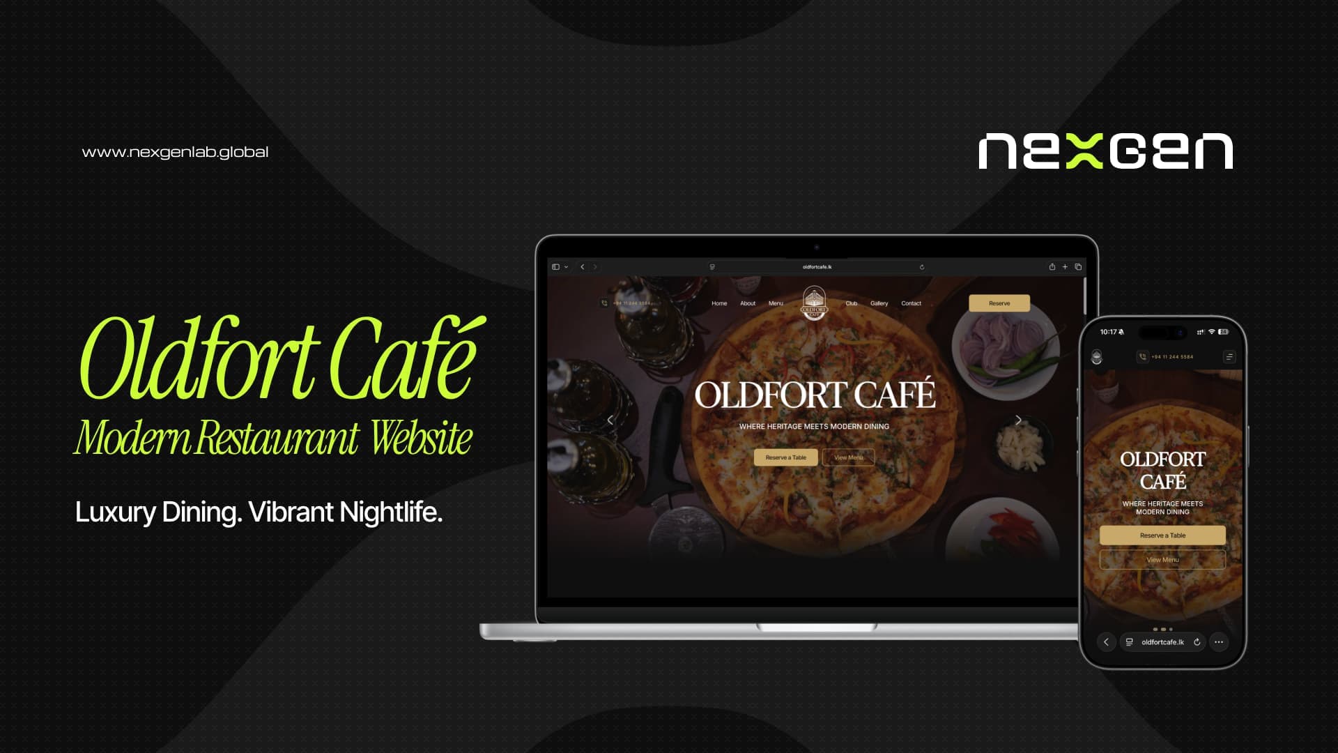 Oldfort Café – Modern Hospitality Website