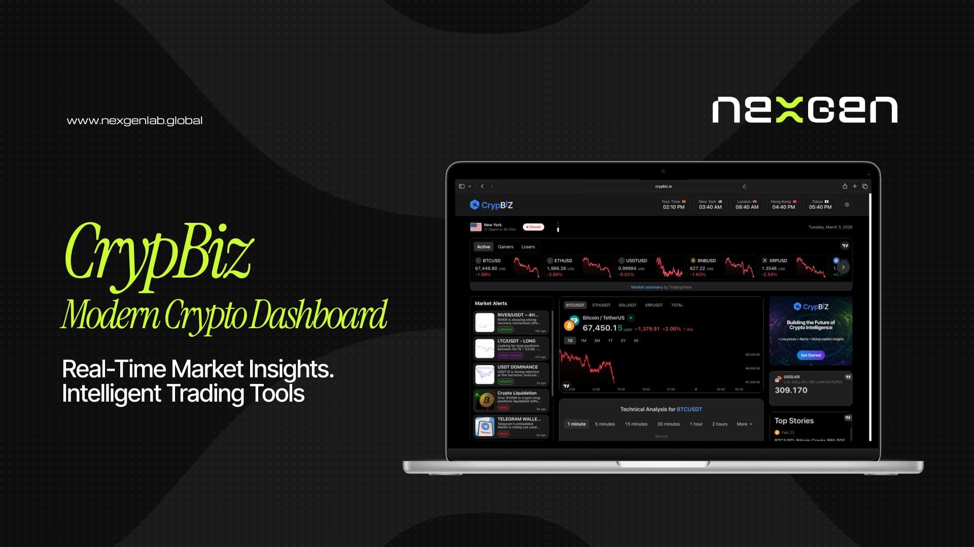 CrypBiz – Modern Crypto Dashboard