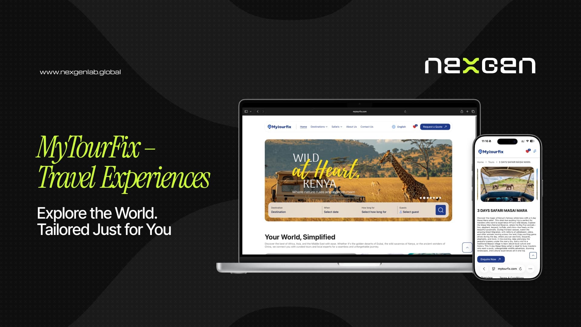 MyTourFix Travel Website